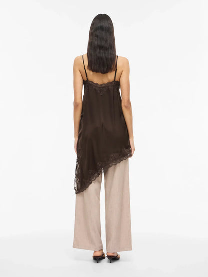 VL VILACEY STRAP DRESS - Coffee Bean