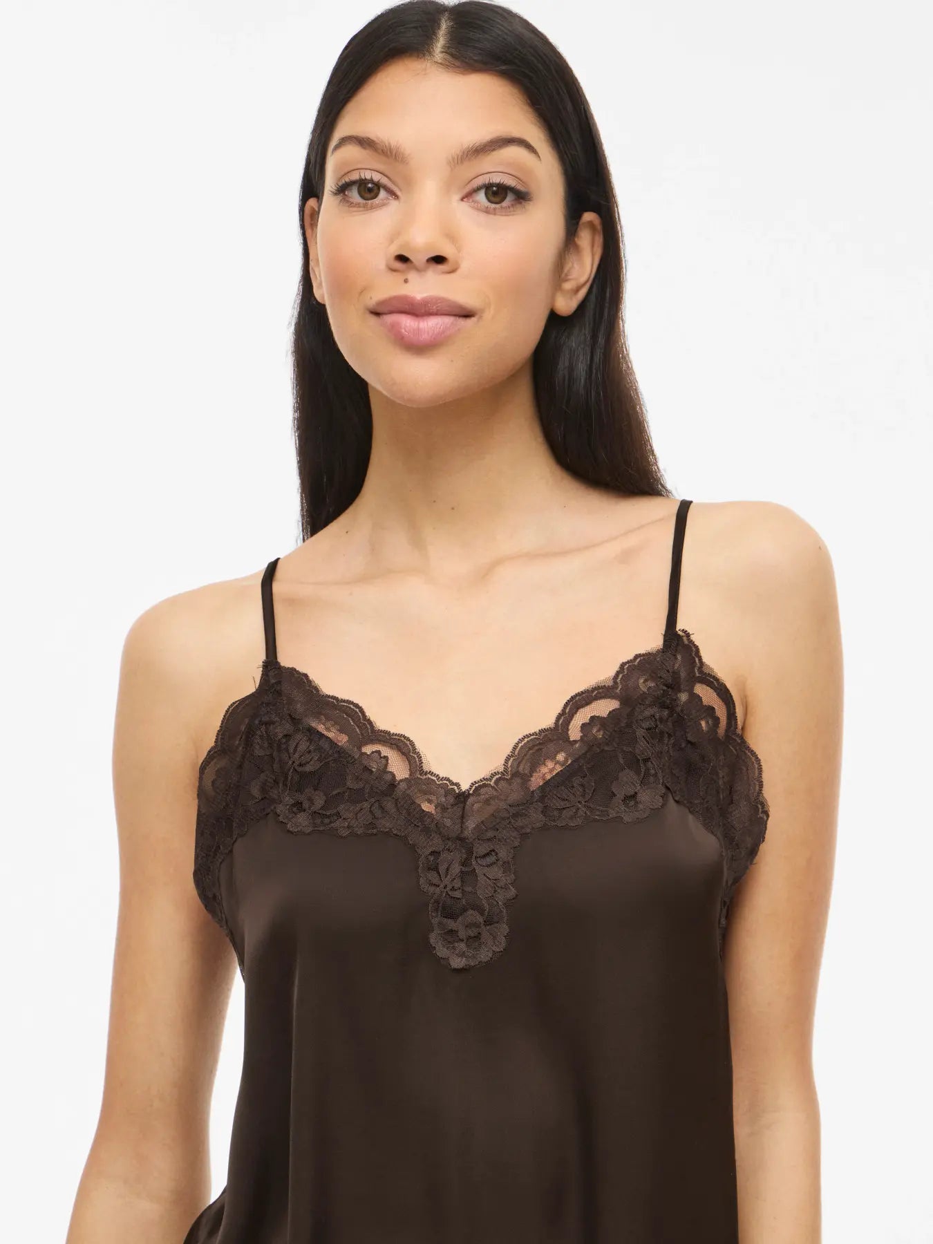 VL VILACEY STRAP DRESS - Coffee Bean