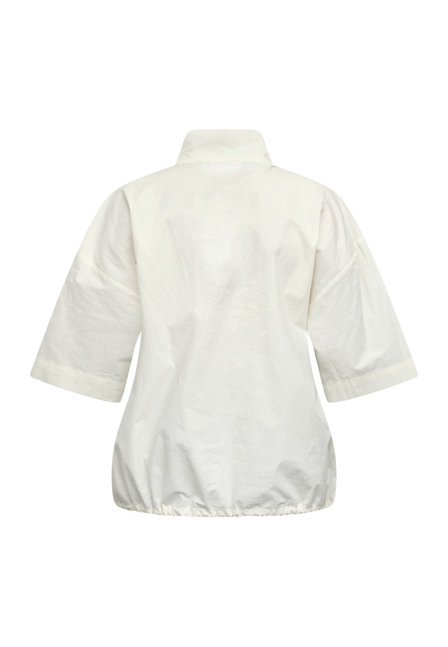 SP ELIAS-SS Zip-Bluse - cream