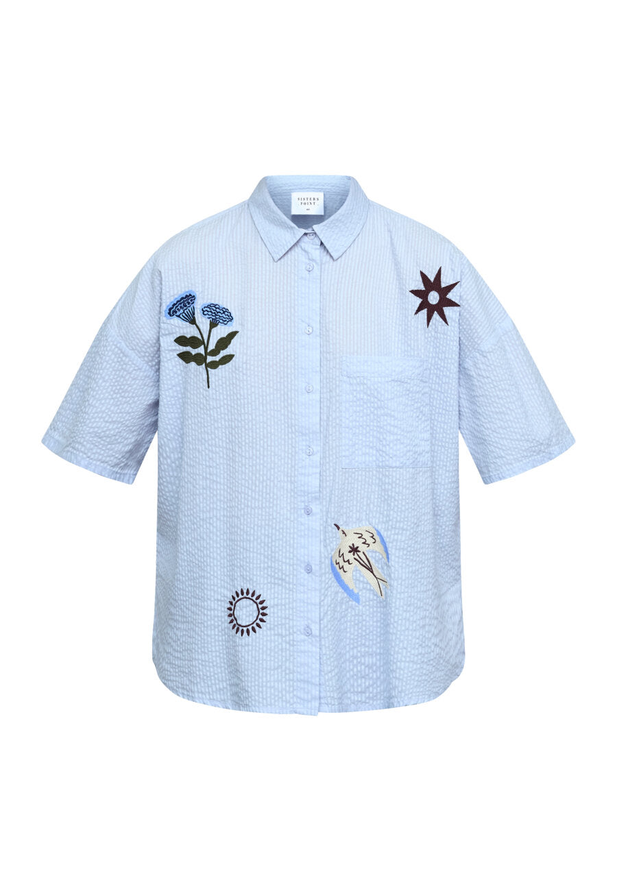 SP ELLA-N.SH12 - blue w. stripes