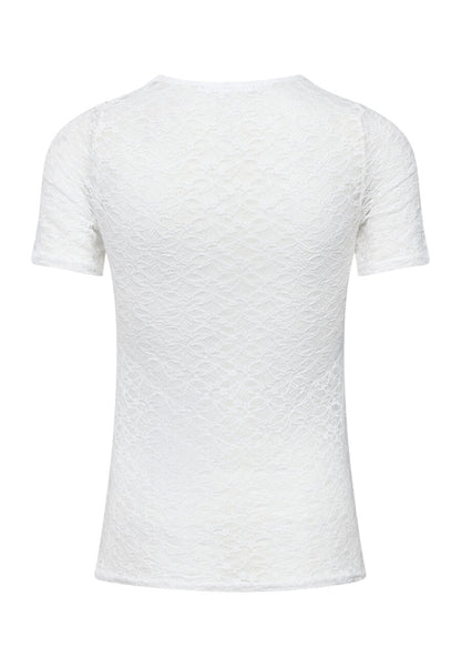 SP GIMAS-SS Mesh Blouse - cream