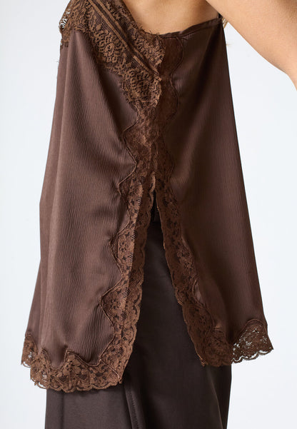 SP Isolde top - chocolate
