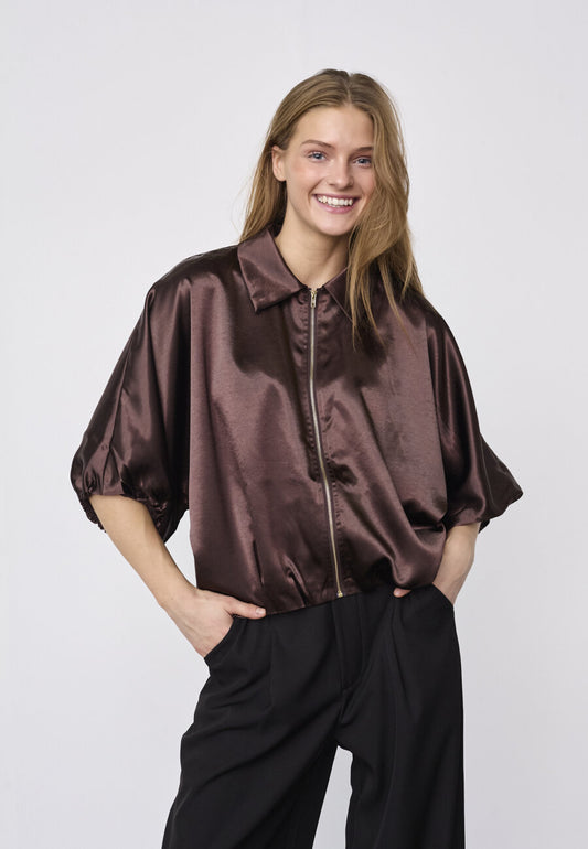 SP N.NELLY Jacket - brun satin