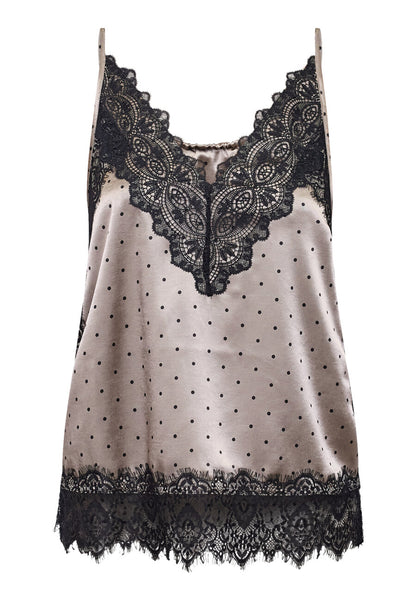 SP VALERIE-ST Top - earth dot beige/sort