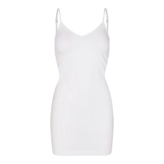 LB Ninna Slip Dress – hvid