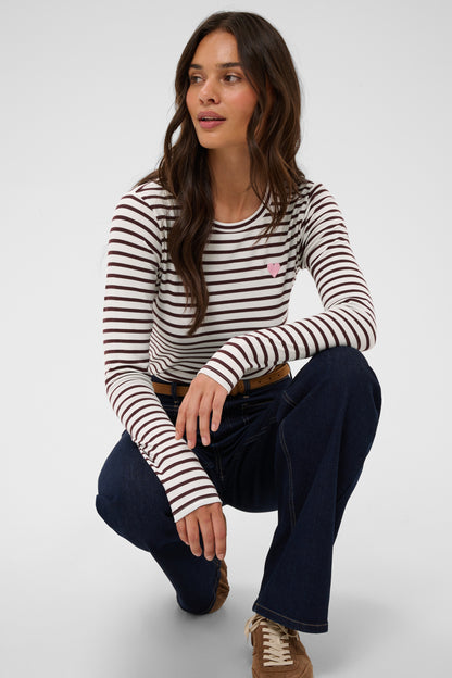 KA Liddy T-shirt m/lange ærmer - fudge