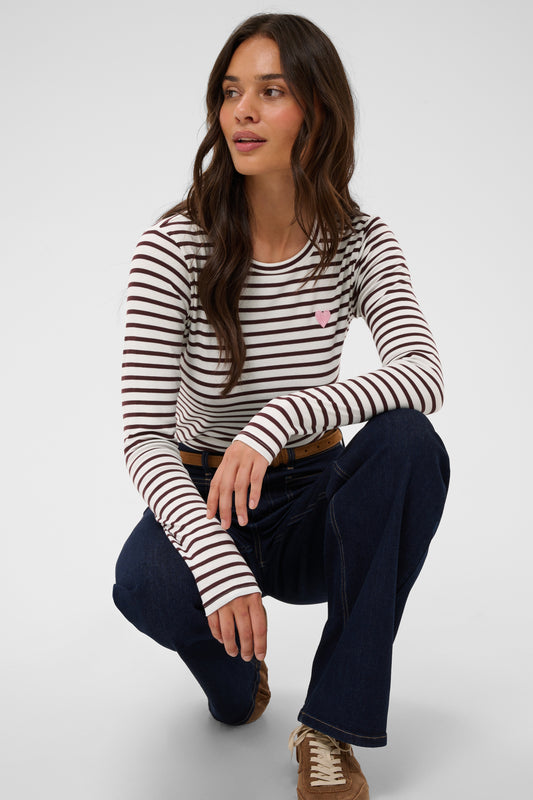 KA Liddy T-shirt m/lange ærmer - fudge
