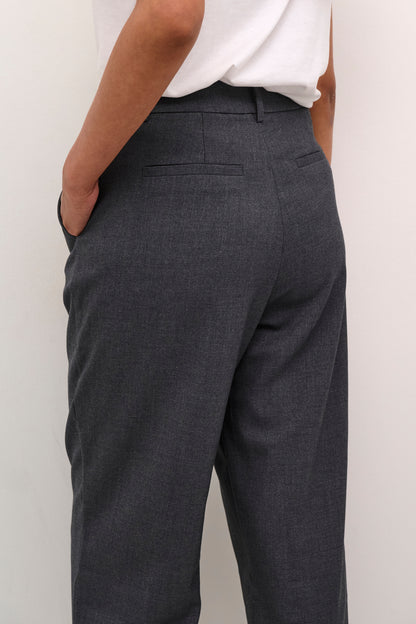 KA Merle 7/8 pants Suiting - dark grey melange