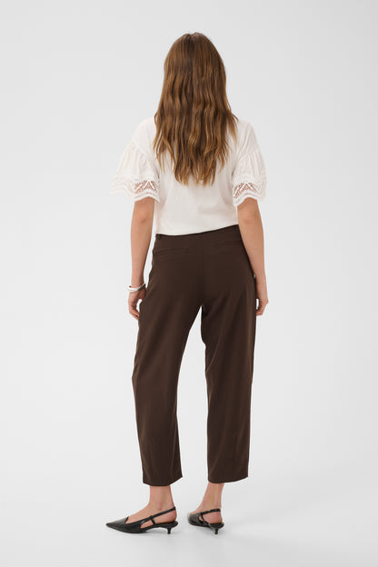 KA Merle 7/8 pants Suiting - Coffee Bean brown