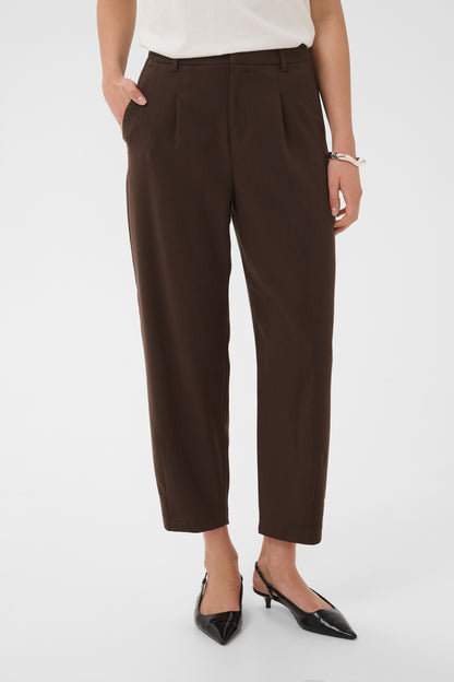 KA Merle 7/8 pants Suiting - Coffee Bean brown