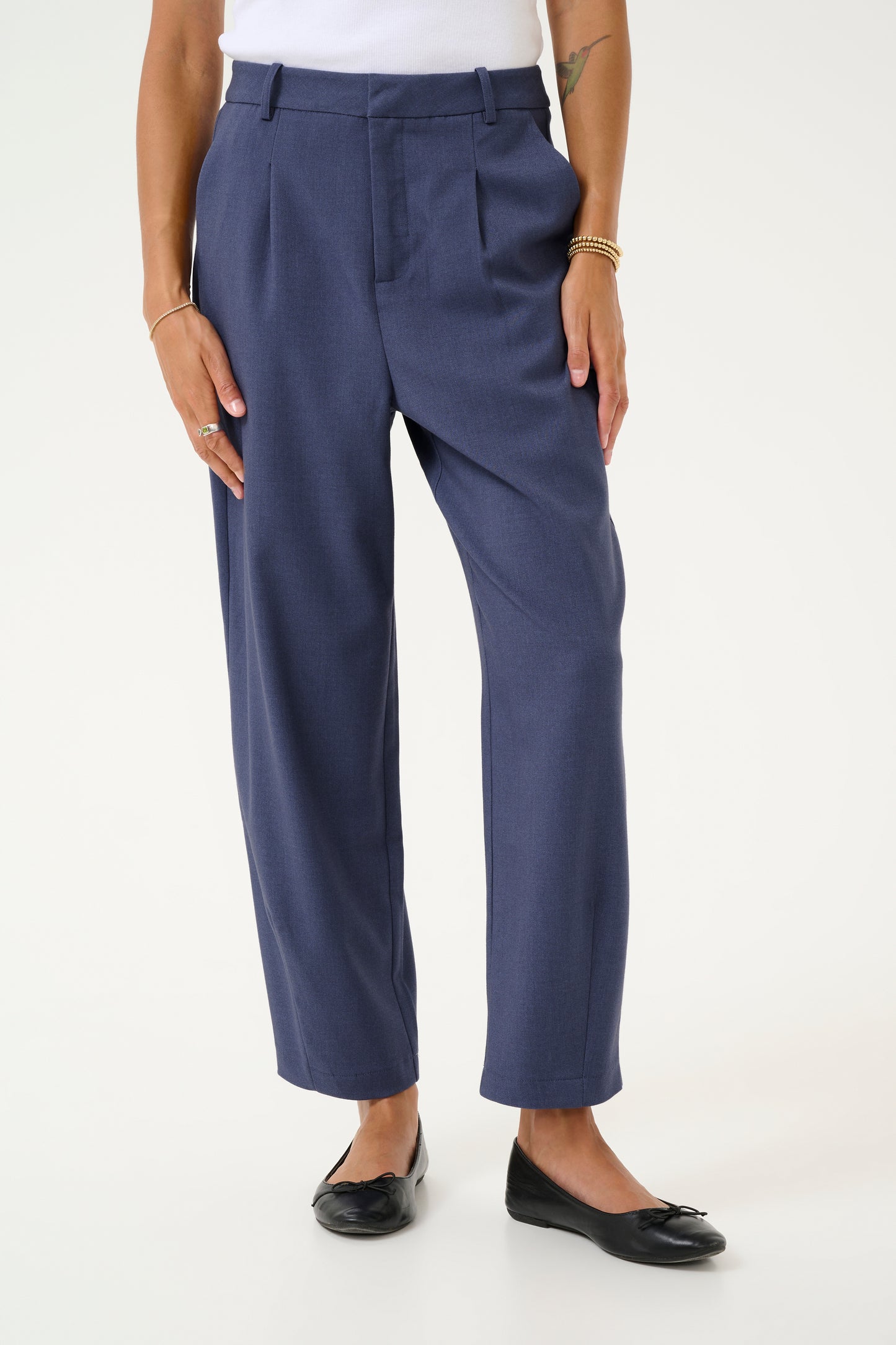 KA Merle 7/8 pants Suiting - Indigo blue