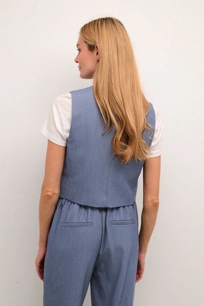 KA Sakura waistcoat – Indigo blå