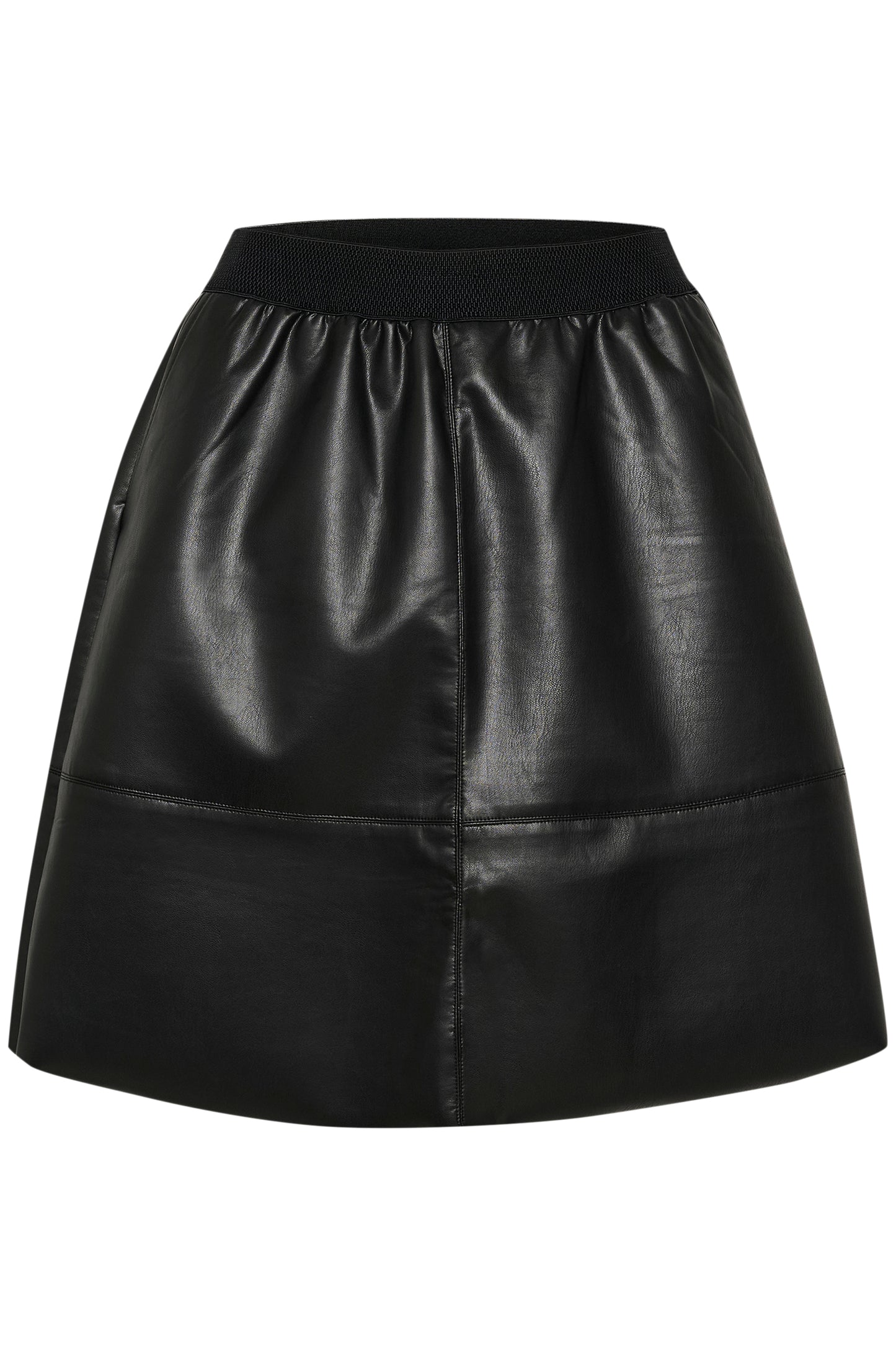 KA Mikka Skirt - imiteret skind - sort