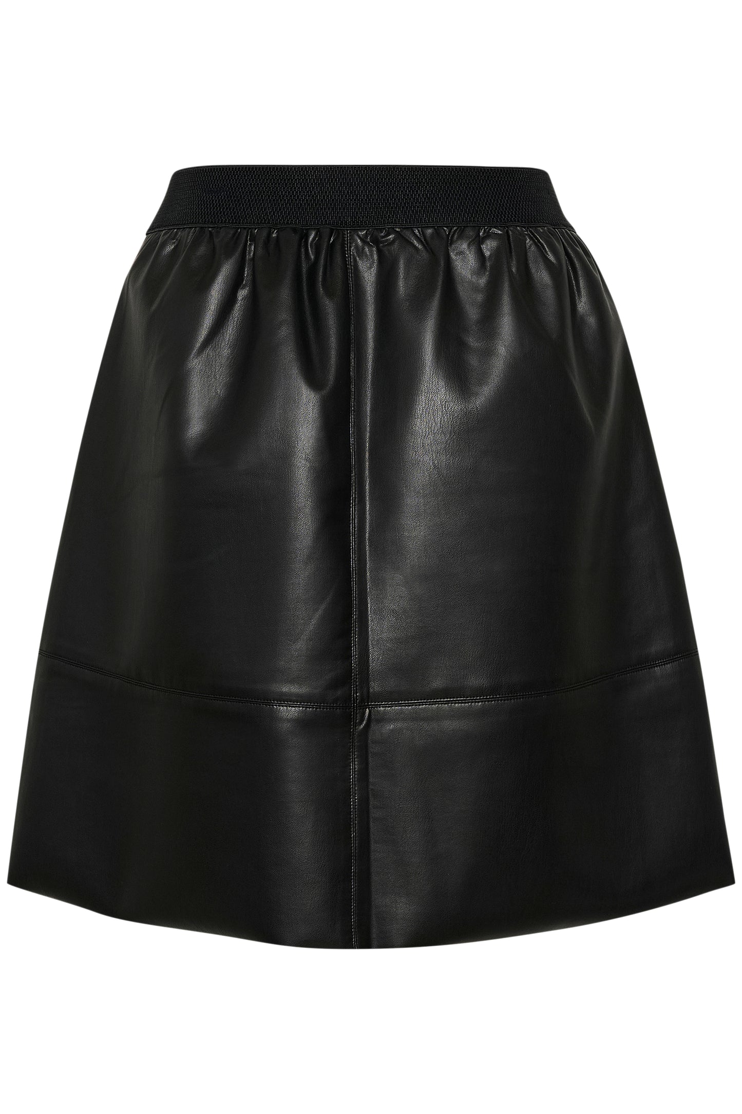 KA Mikka Skirt - imiteret skind - sort