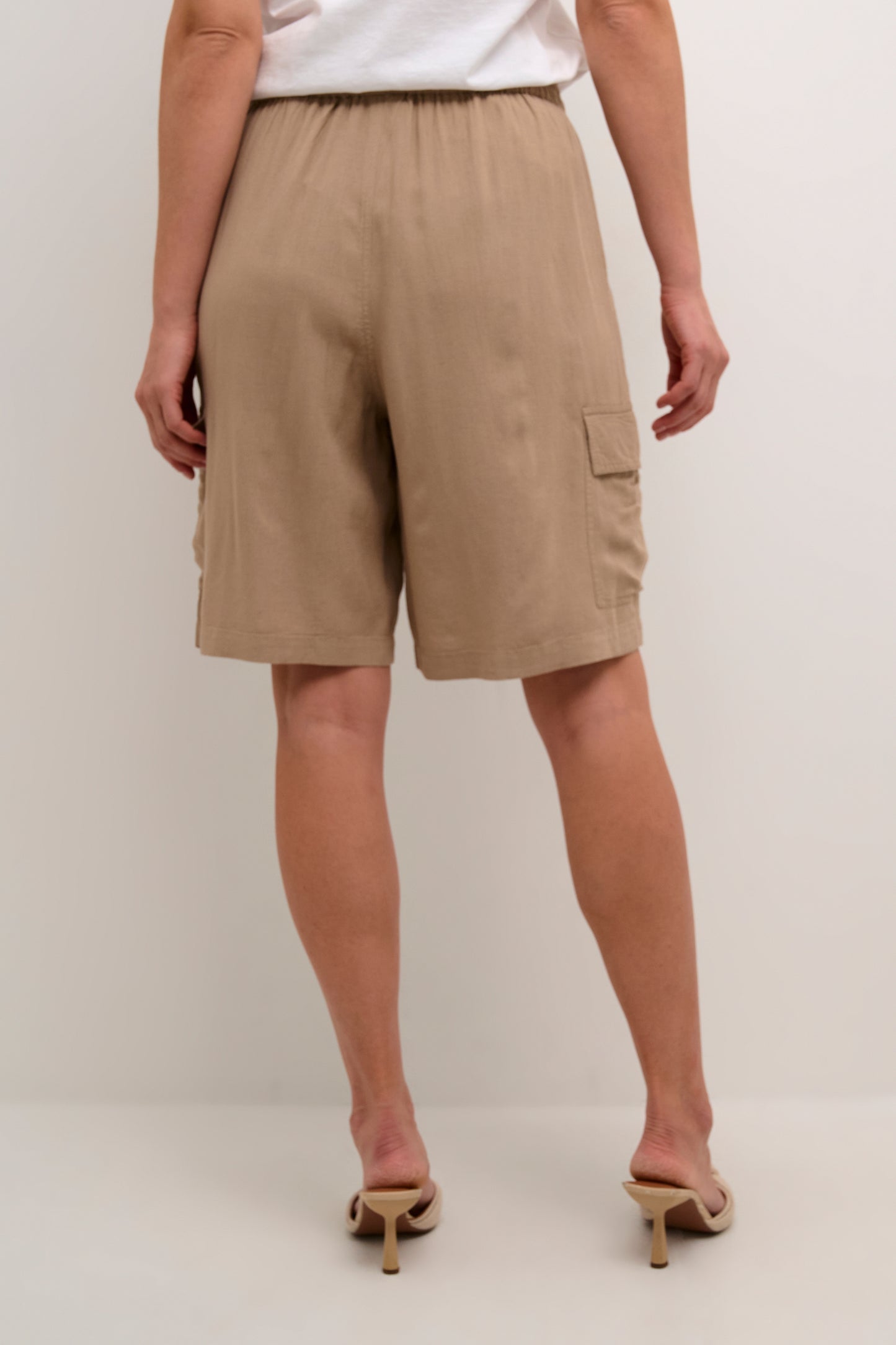 KA Milia Hør shorts – Chinchilla beige