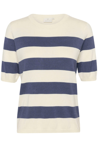 KA Lizza Striped Knit - Indigo Blue/White