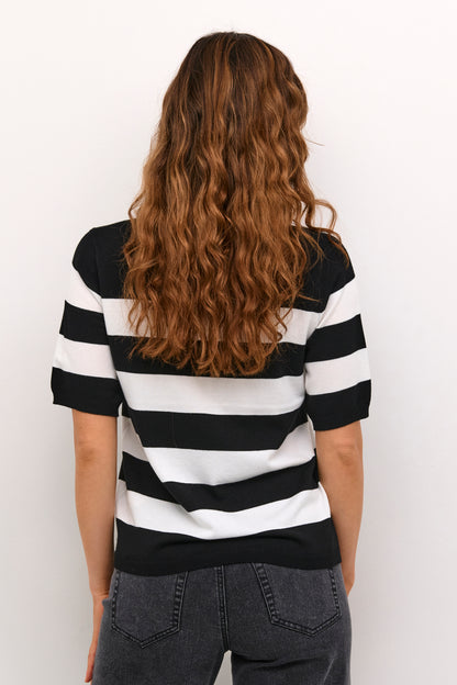 KA Lizza striped knit - black/white