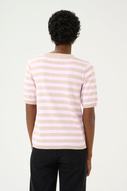 KA Lizza Striped Knit - beige/rosa