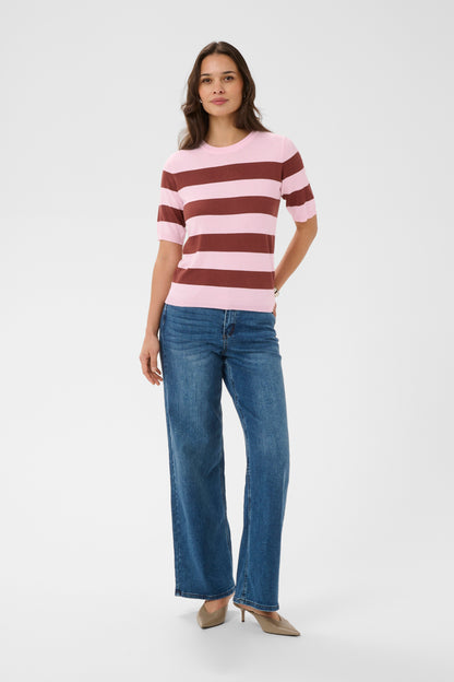 KA Lizza striped knit - ballerina/henna