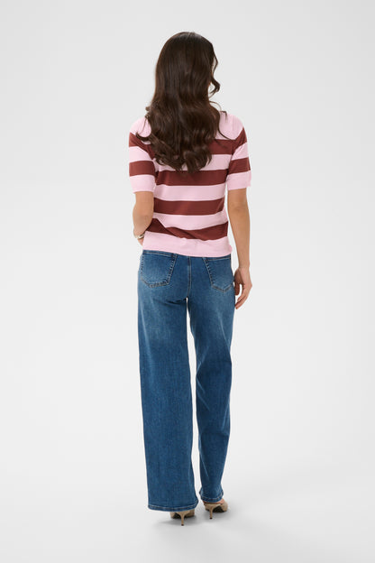 KA Lizza striped knit - ballerina/henna