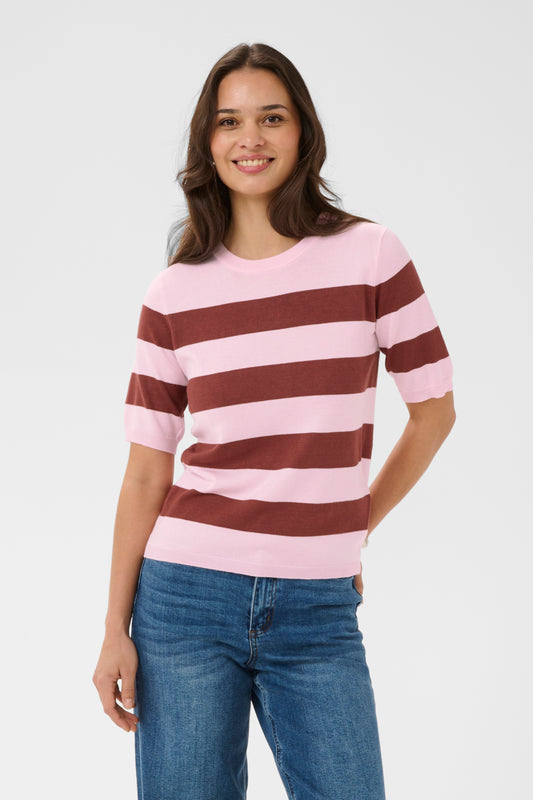 KA Lizza striped knit - ballerina/henna