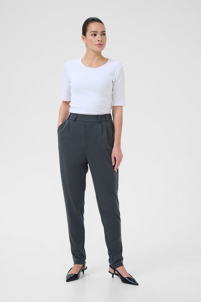 Ka Jenny Pant - Black Oyster - grå