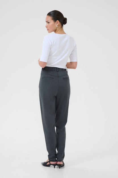 Ka Jenny Pant - Black Oyster - grå