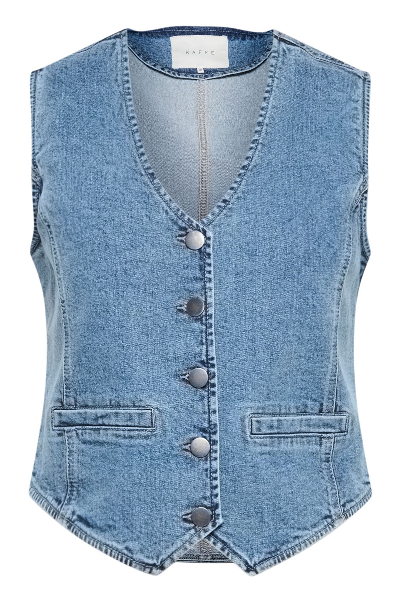 KA Babeth denim vest – light blue wash