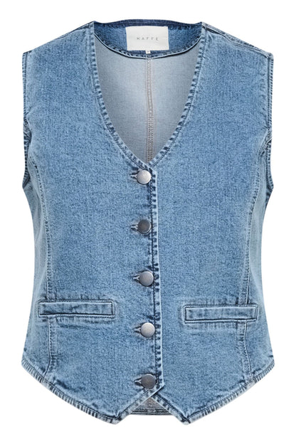 KA Babeth denim vest – light blue wash