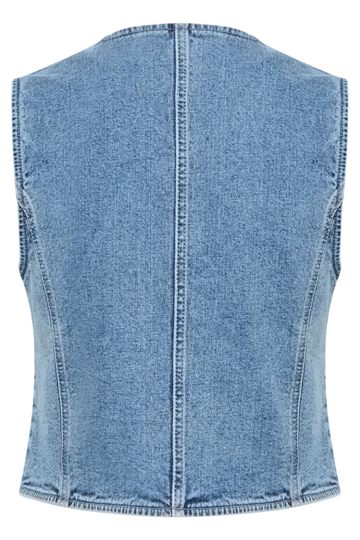 KA Babeth denim vest – light blue wash