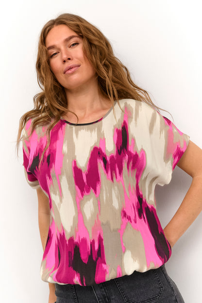 KA Beathe Stanley Blouse – pink print