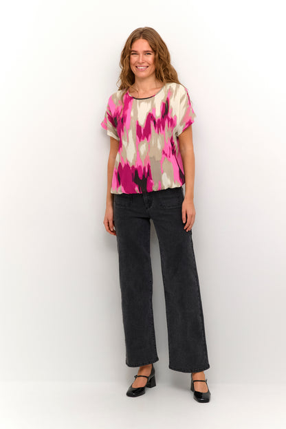 KA Beathe Stanley Blouse – pink print