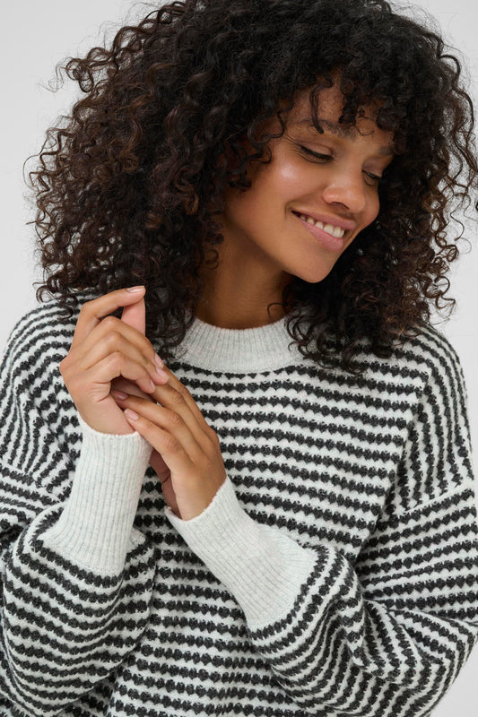 KA Ellery knit pullover - light grey melange