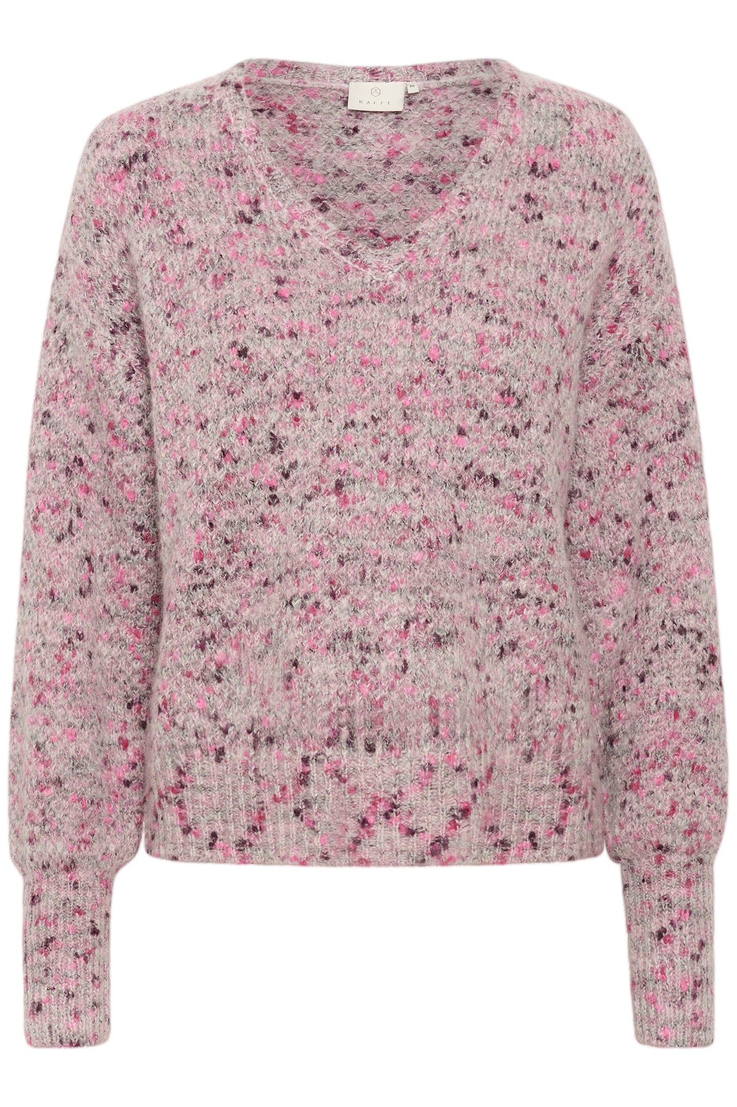 KA Giana knit pullover - grå/pink