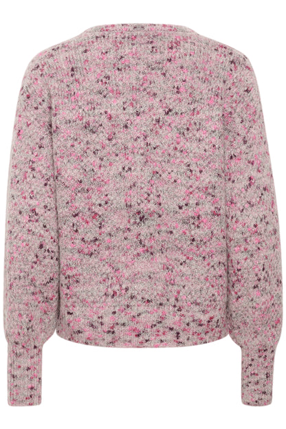 KA Giana knit pullover - grå/pink