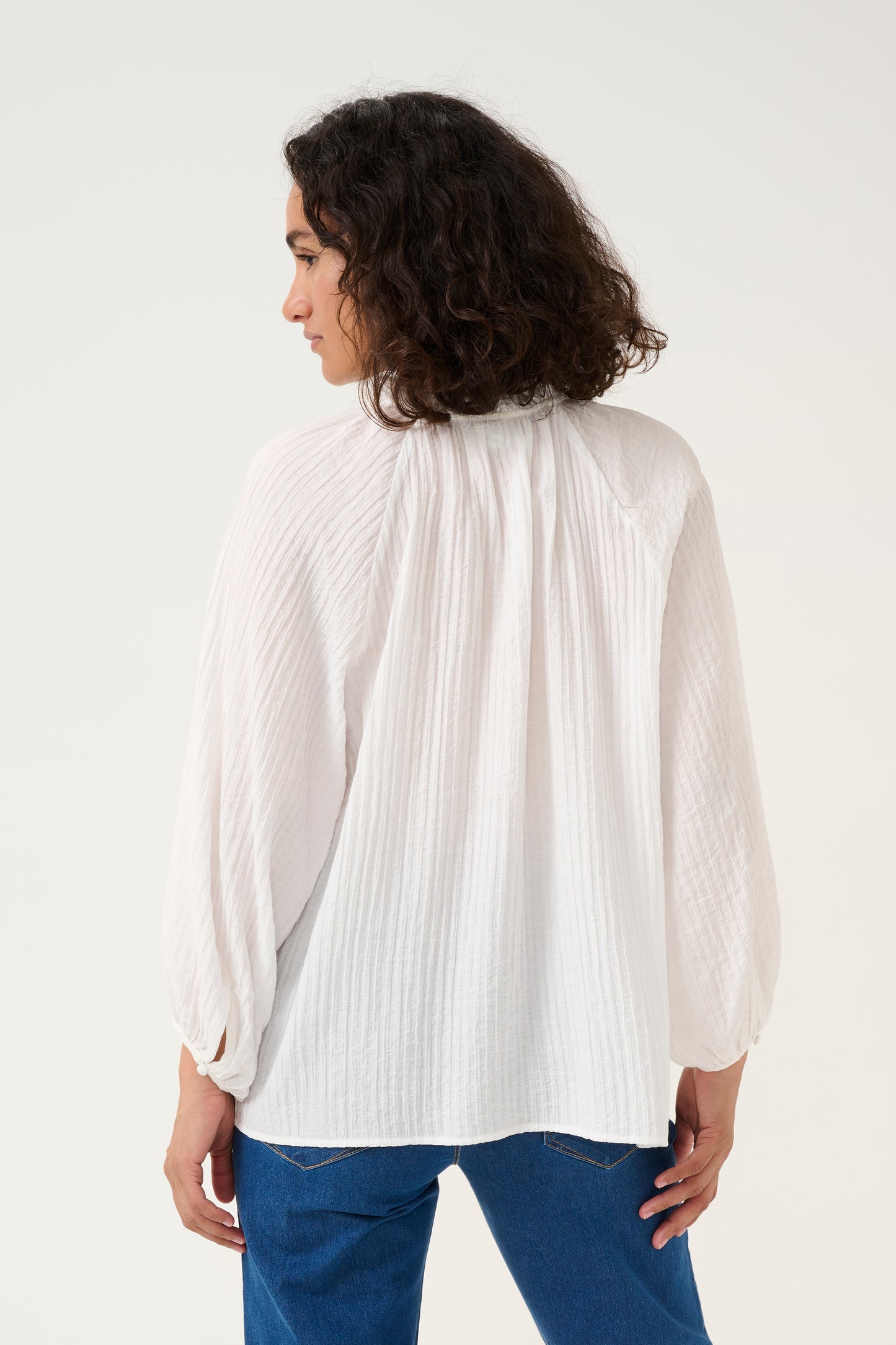 KA Lianna Blouse - chalk hvid