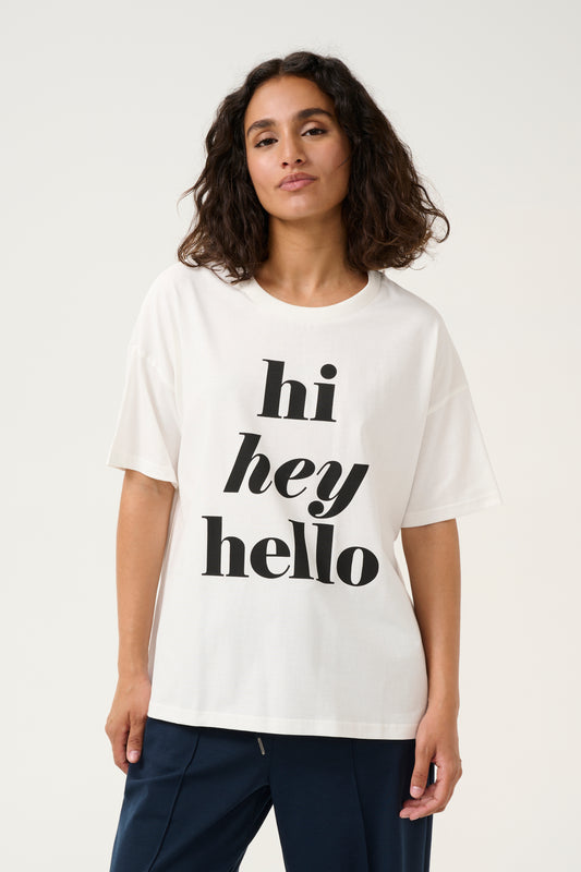 KA Ellen T-shirt - hvid m/sort