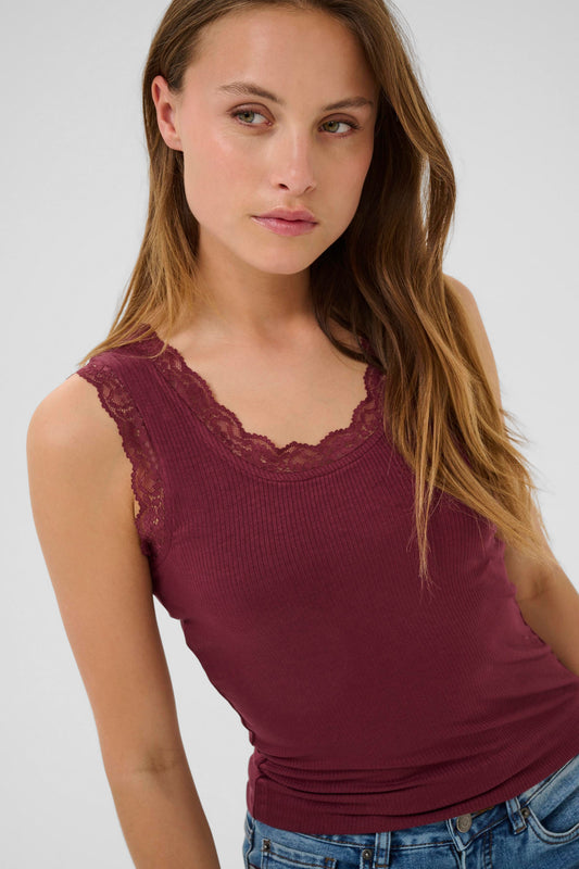 KA Omi Top - windsor wine  - bordeaux