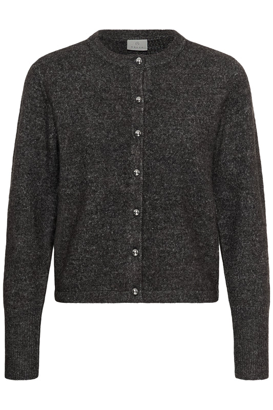 KA Niel Knit Cardigan - dark grey melange