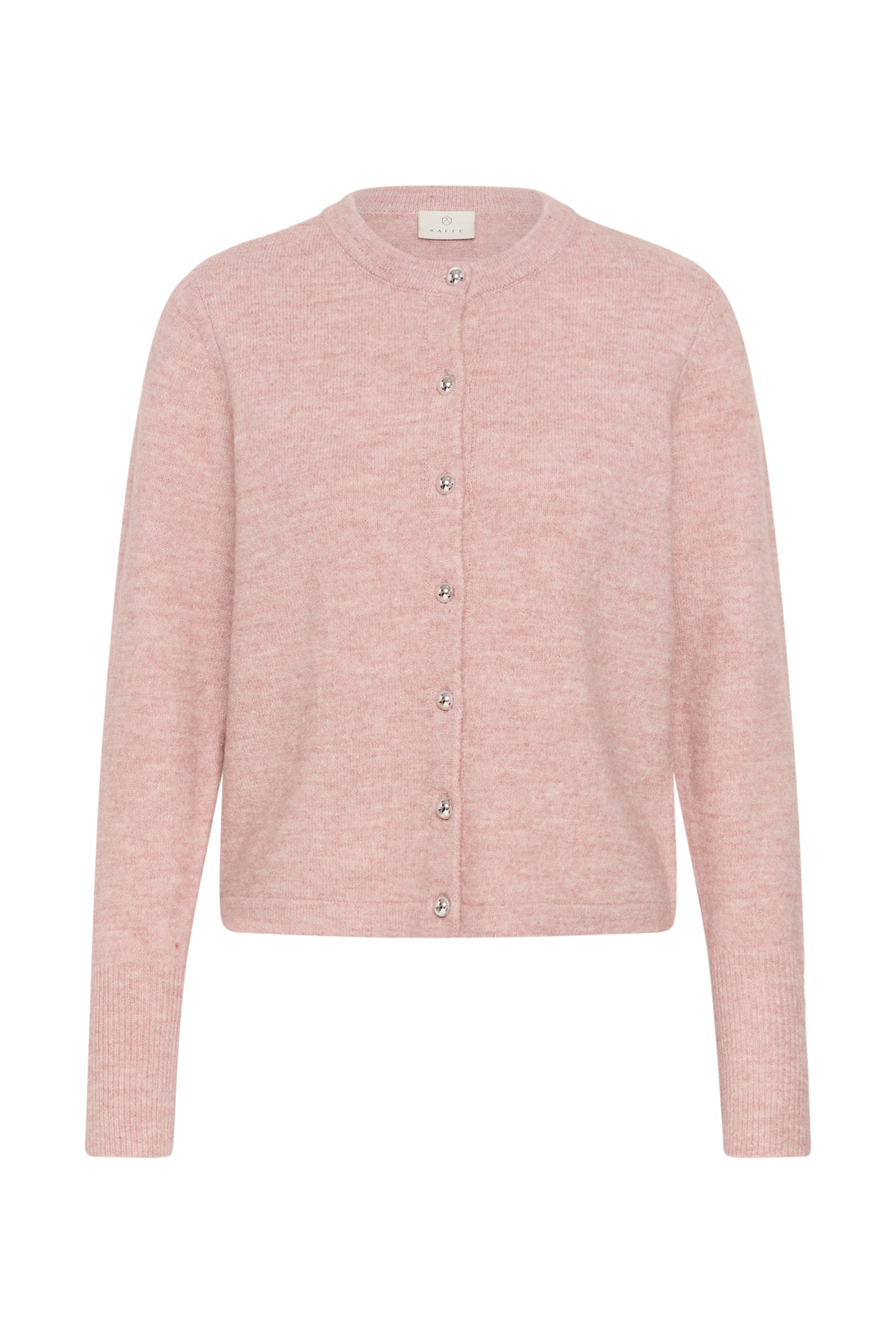 KA Niel Knit Cardigan - Pale Mauve melange rose