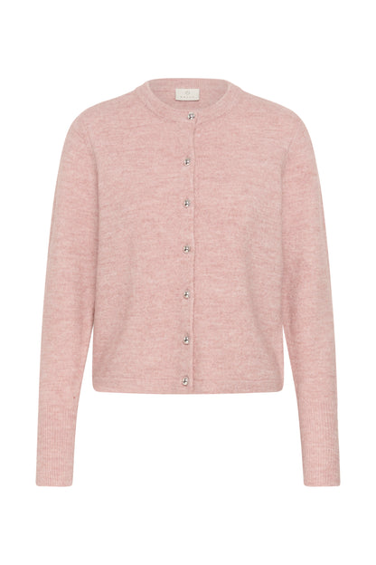 KA Niel Knit Cardigan - Pale Mauve melange rose
