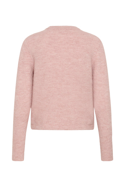 KA Niel Knit Cardigan - Pale Mauve melange rose