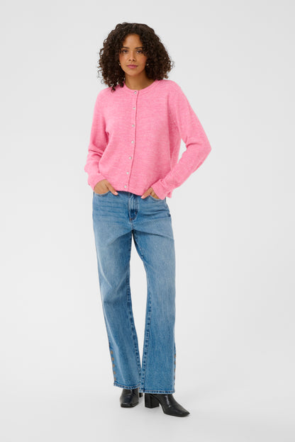 KA Niel knit Cardigan - Pink Power melange