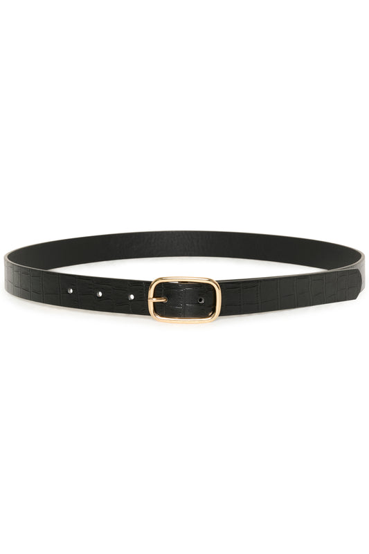 KA Catherine Belt - black w. gold
