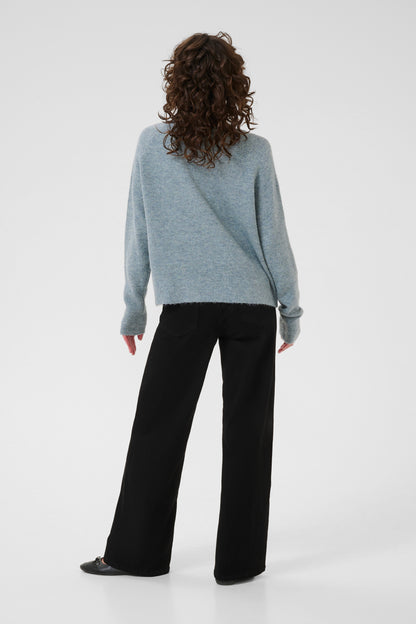 KA Niel V-neck Pullover - windward blue