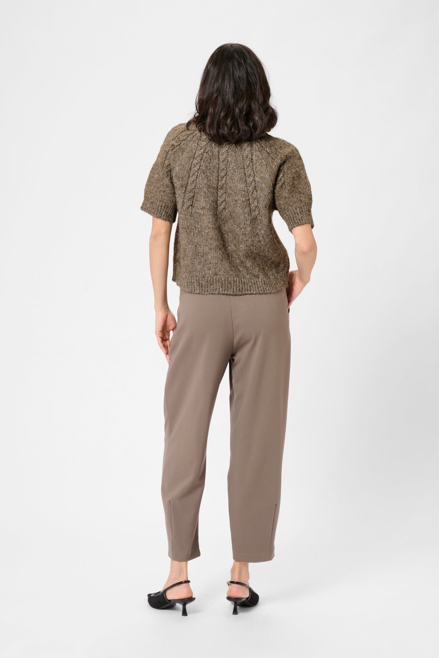 KA Cuba Pullover - Morel brown melange