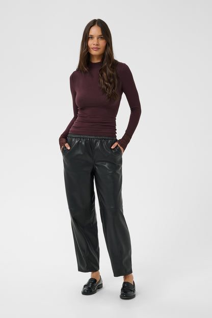 KA OMI Turtleneck T-shirt bluse - Fudge