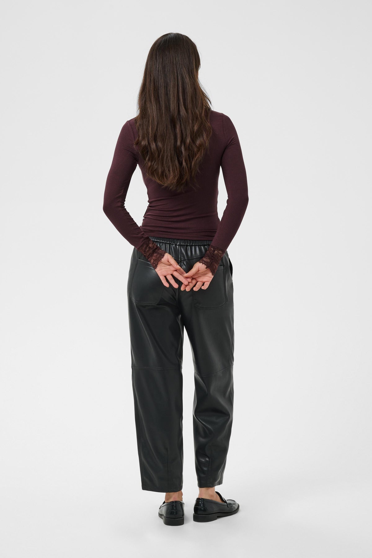 KA OMI Turtleneck T-shirt bluse - Fudge