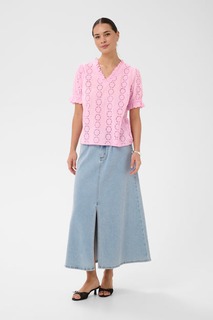KA Dona Blouse - pink frosting