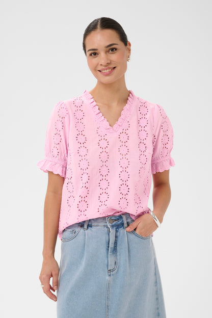 KA Dona Blouse - pink frosting